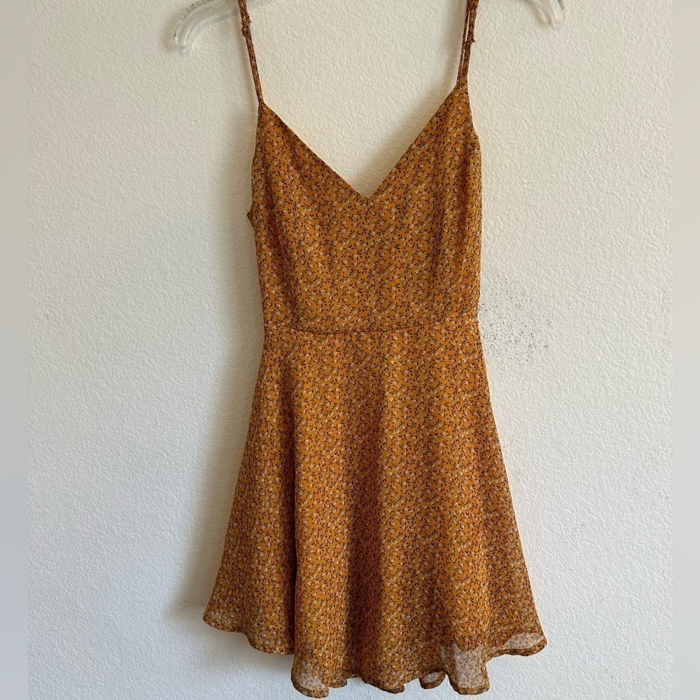 Lovely Day Casual
Dress - Fit & Flare yellow floral dress back cutout medium